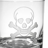 Skull Double Old Fashioned Glass