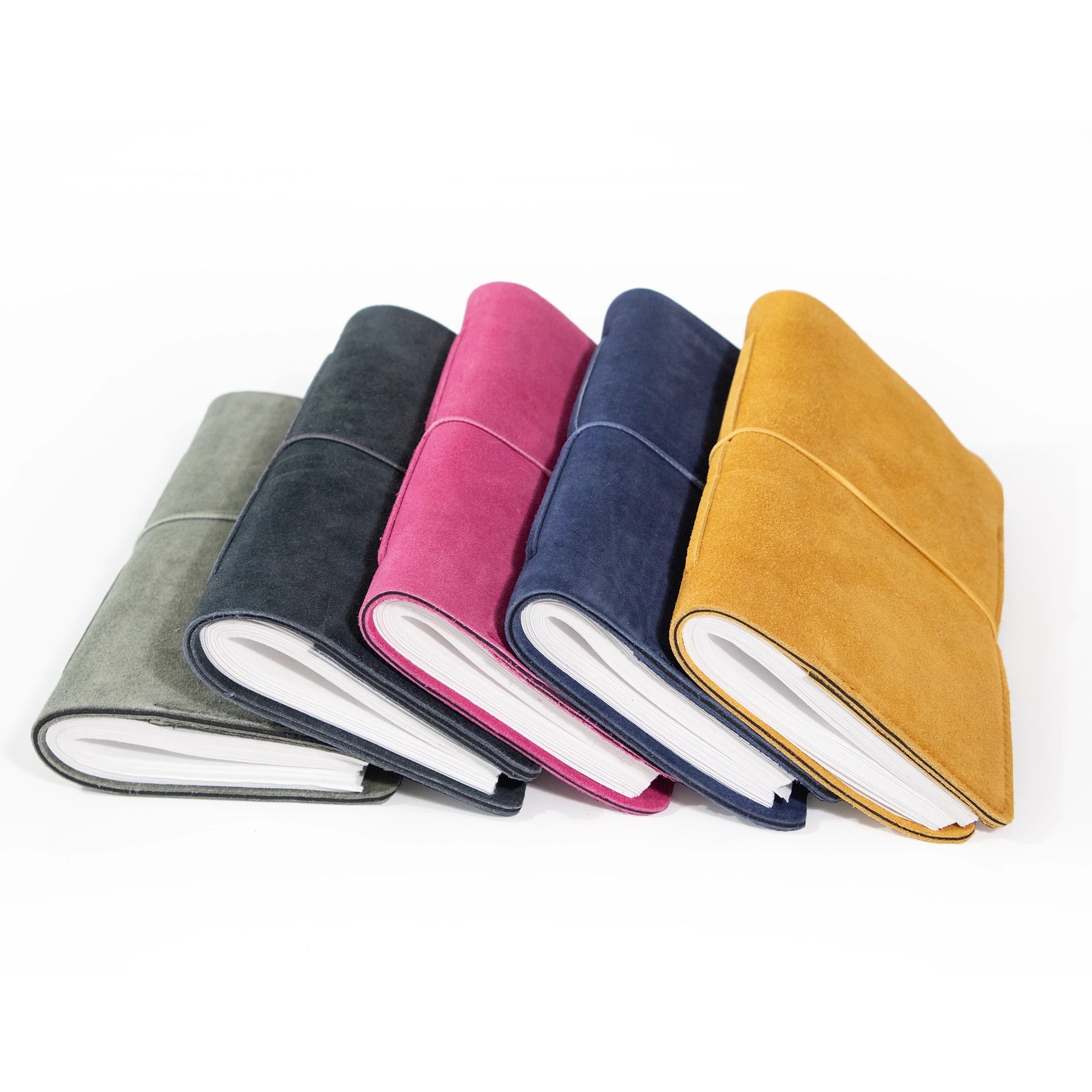 Slender Suede Leather Bound Journal