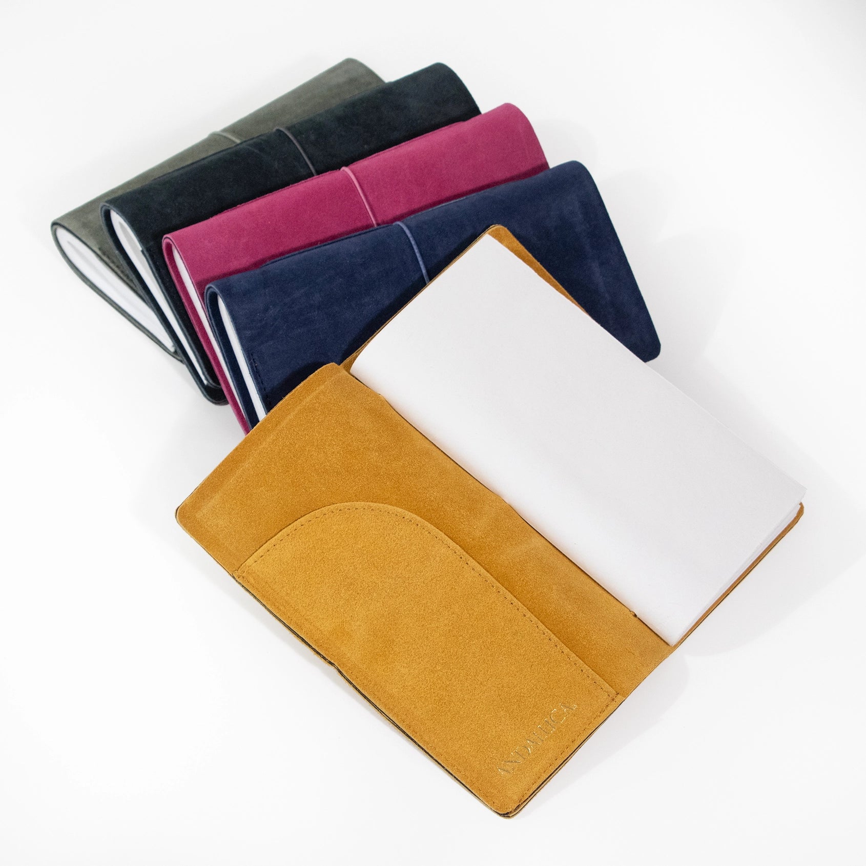 Slender Suede Leather Bound Journal