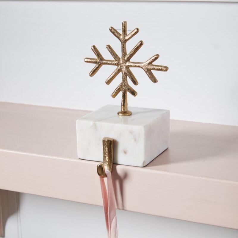 Snowflake Marble Stocking Holder