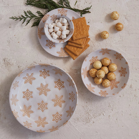 Snowflake Snack Plate