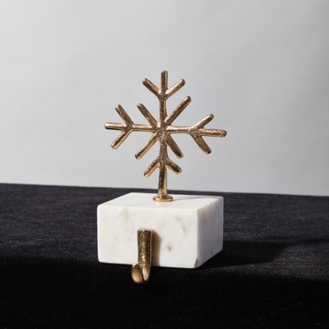 Snowflake Marble Stocking Holder