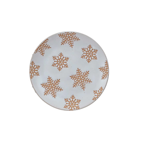 Snowflake Snack Plate