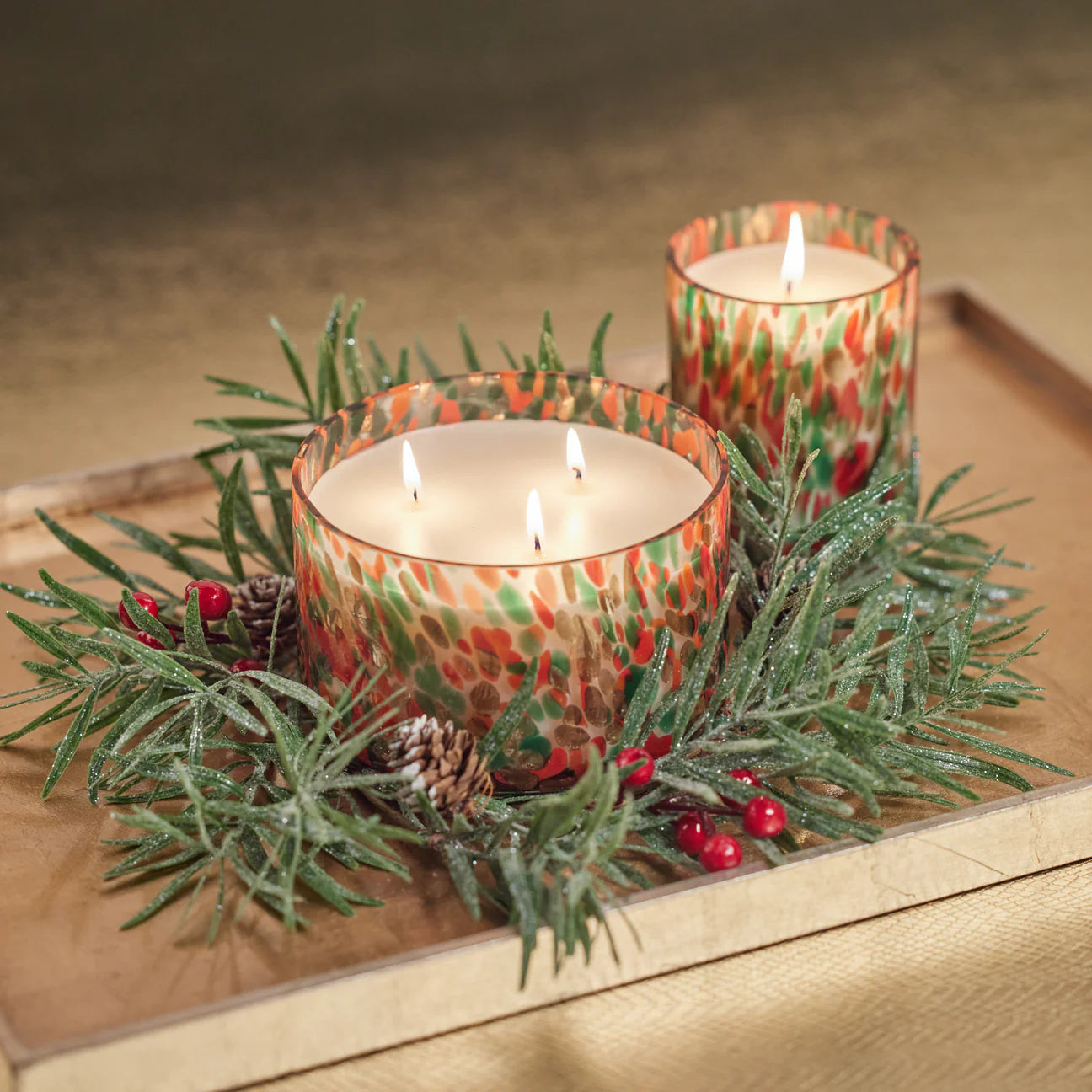 Spangled Glass Scented Candles