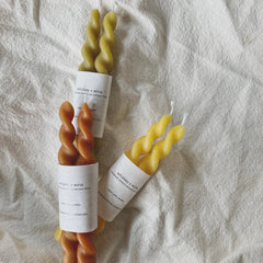 Spiral Taper Candle Set