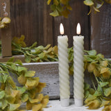 Realistic Flame Spiral Taper Candles