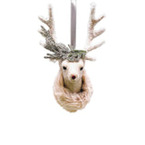 Fawn Stag Head with Pine Ornament