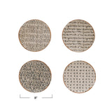 Patterned 8 inch Stoneware Plate