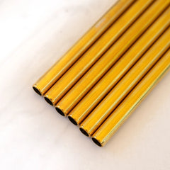 Gold Metal Cocktail Straws