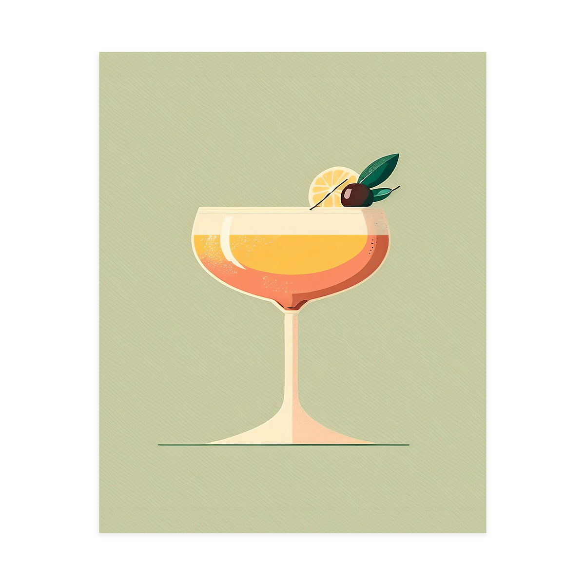 Summer Cocktail Art Print