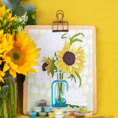 Sunflowers in Vase Paint-By-Number Kit