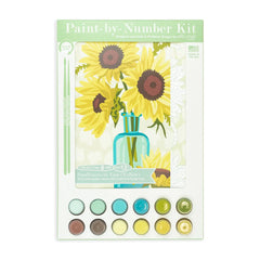 Sunflowers in Vase Paint-By-Number Kit