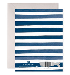 Navy Stripes Thank You Card