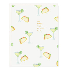 Taco Margarita Perfect Pair Card