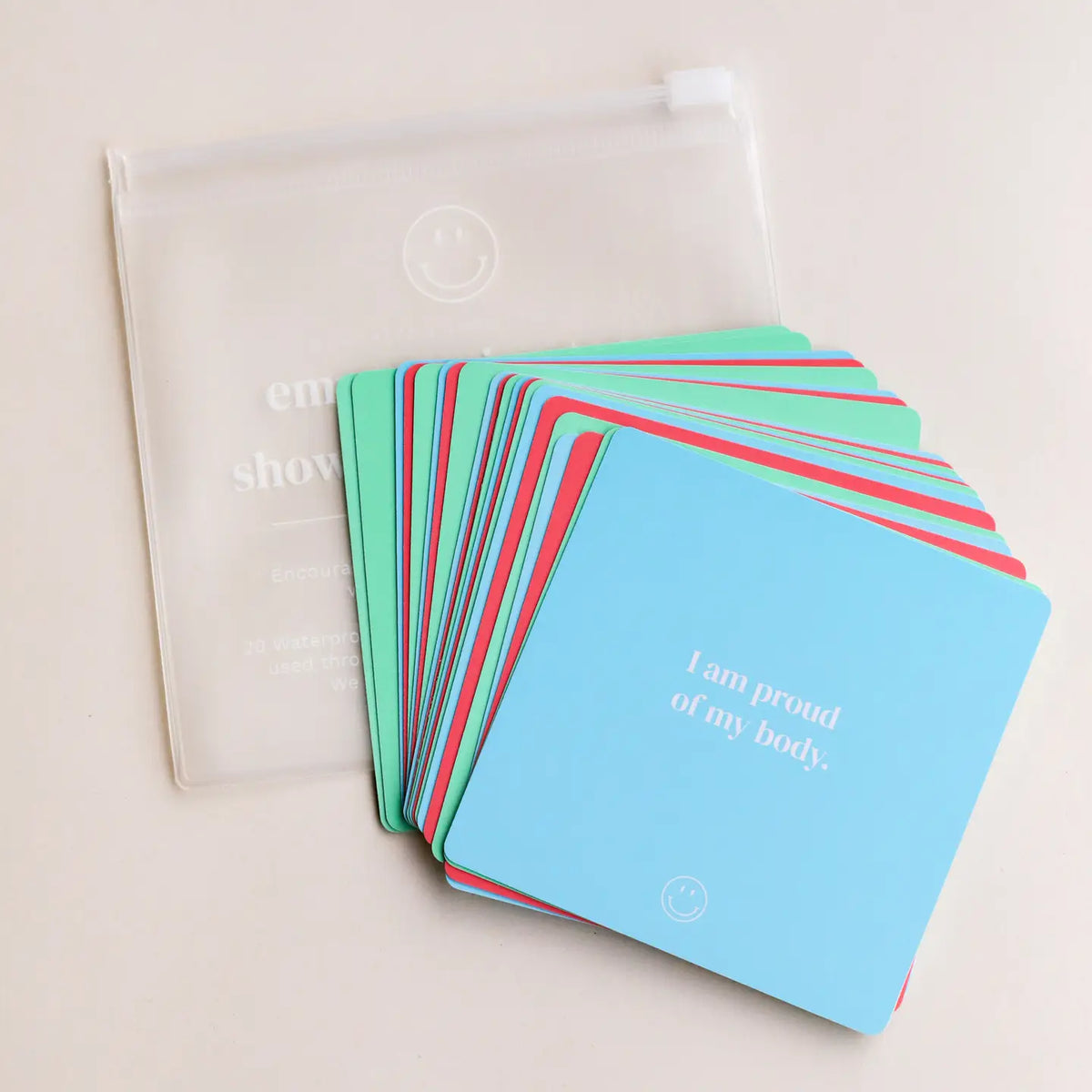 Shower Affirmation Cards for Teens