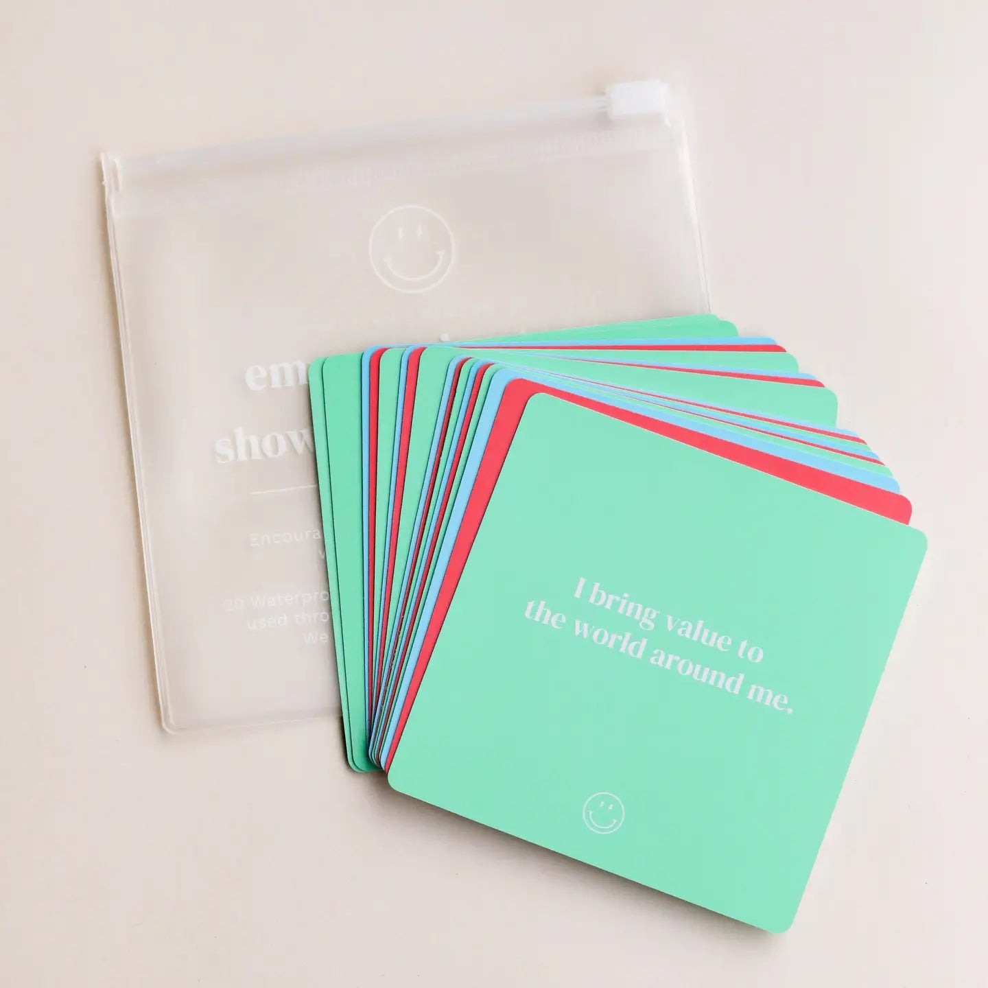 Shower Affirmation Cards for Teens