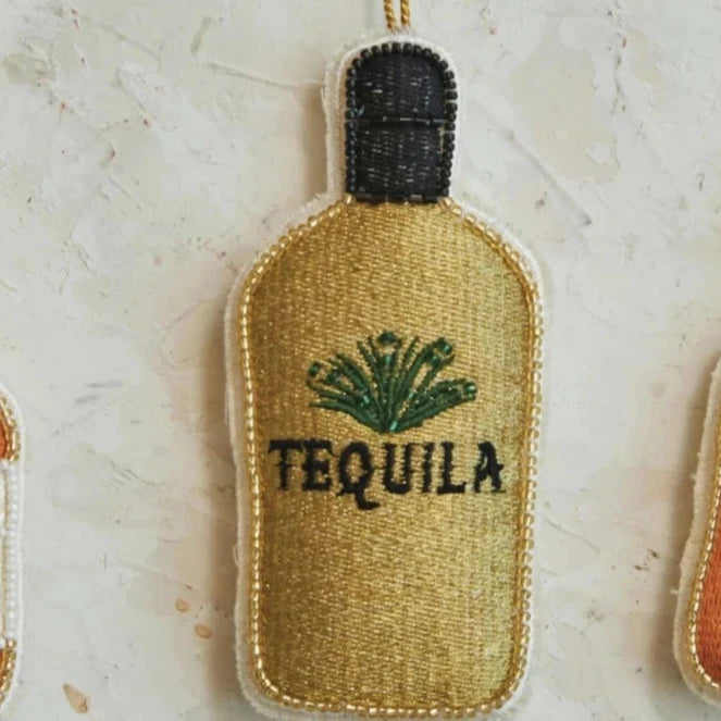 Beaded Cotton Tequila Ornament