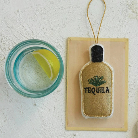 Beaded Cotton Tequila Ornament