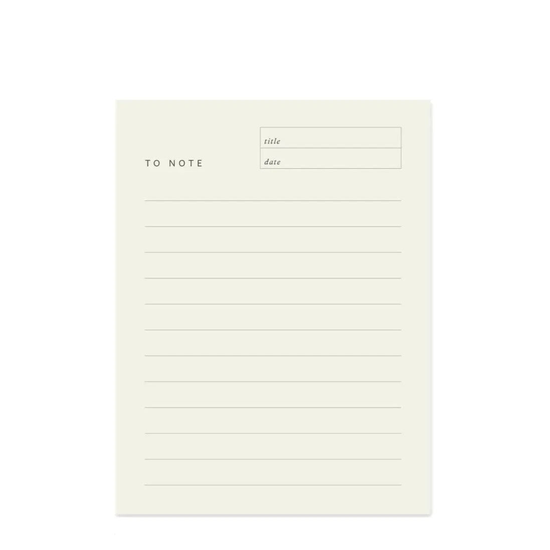 To Note Block Notepad