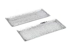 Hammered Aluminum Rectangular Serving Trays