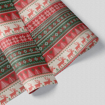 Ugly Sweater Gift Wrap Sheet