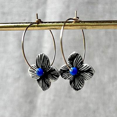 Wallflower Hoop Earrings