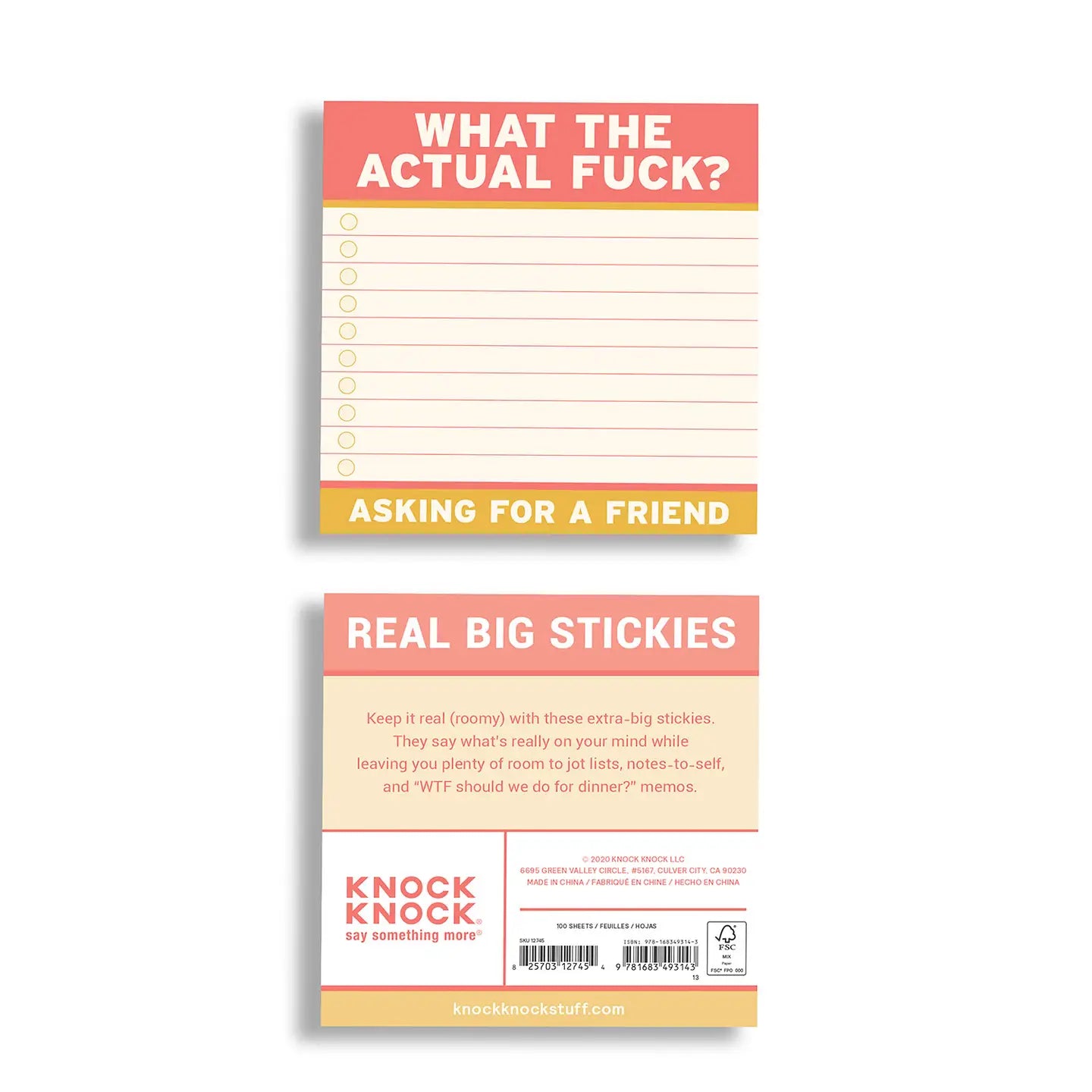 What The Actual F* Large Sticky Notes