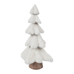 White Glitter Grass Winter Tree