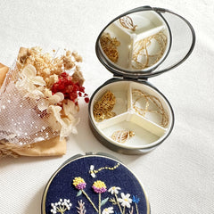 Wildflower Garden Embroidered Jewelry Box