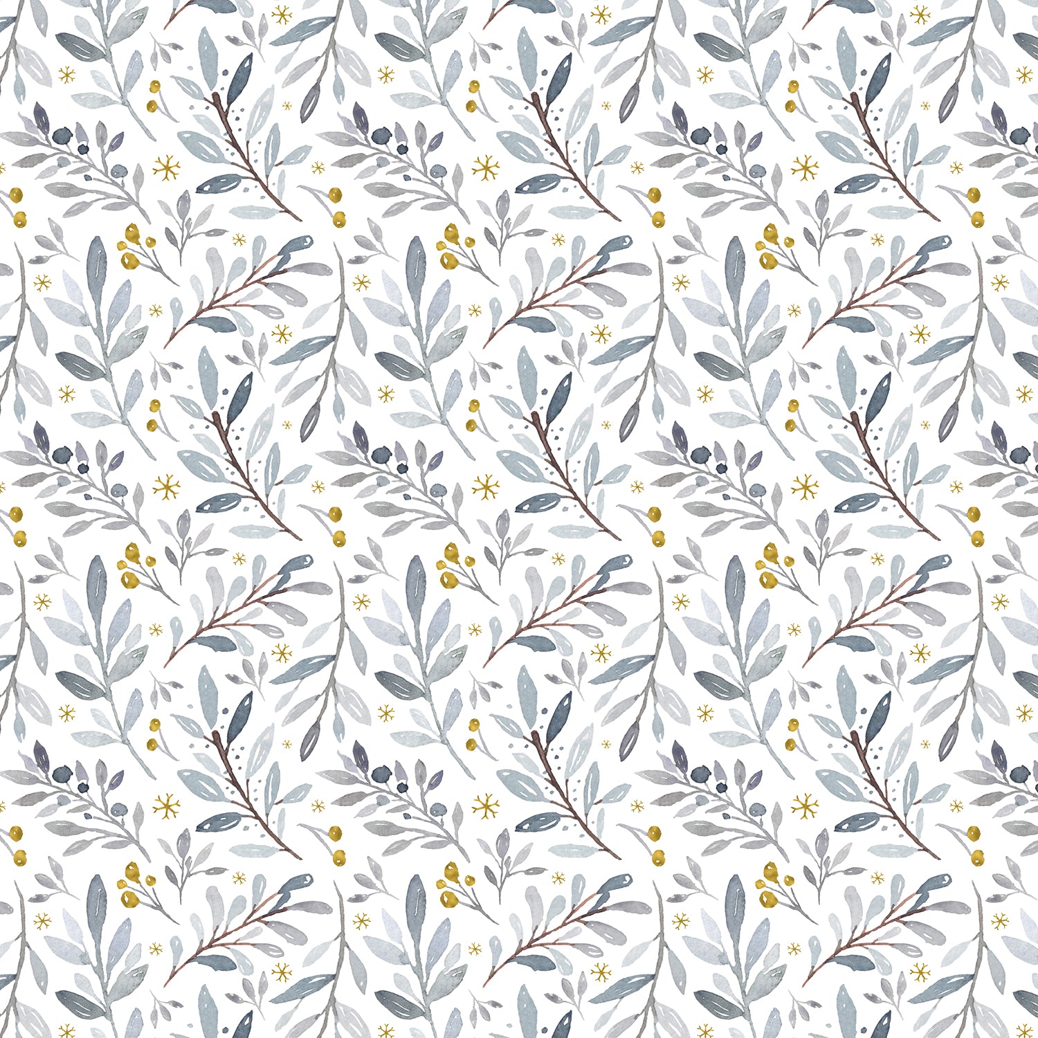 Winter Branches Gift Wrap Sheet