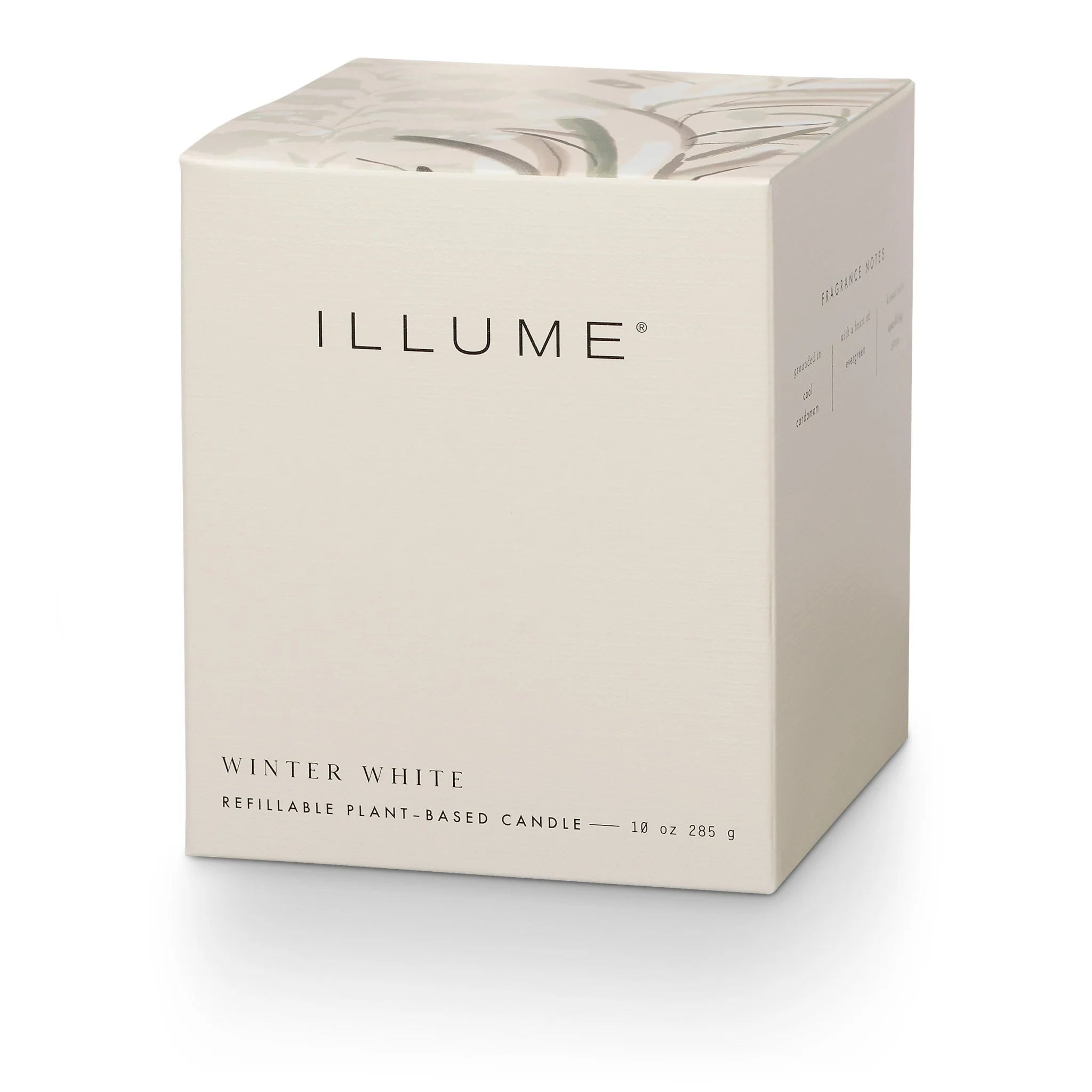 Winter White Boxed Glass Candle