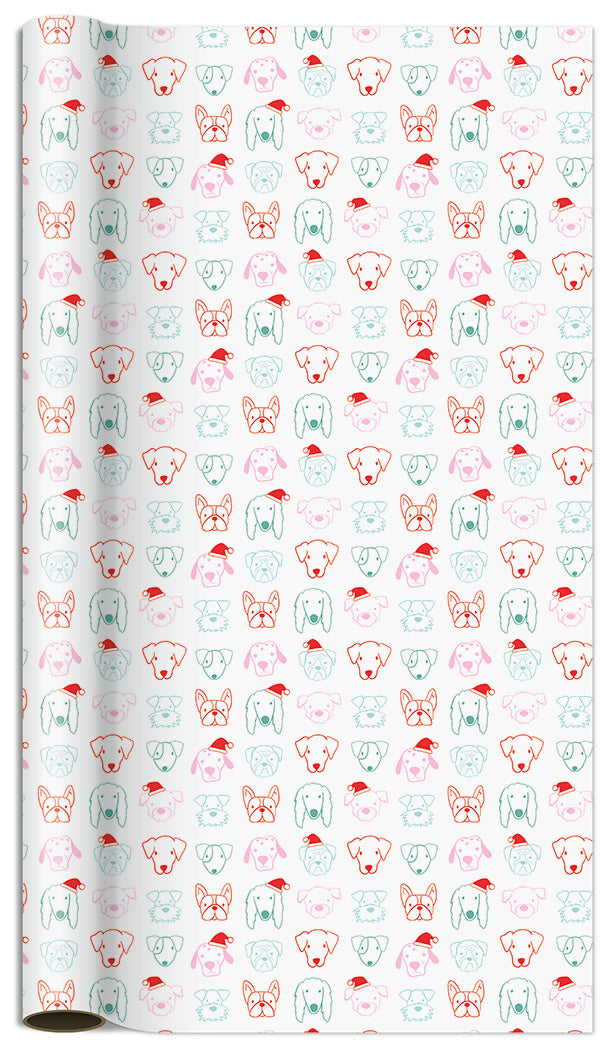 Woofy Cheer Jumbo Holiday Wrapping Paper Roll
