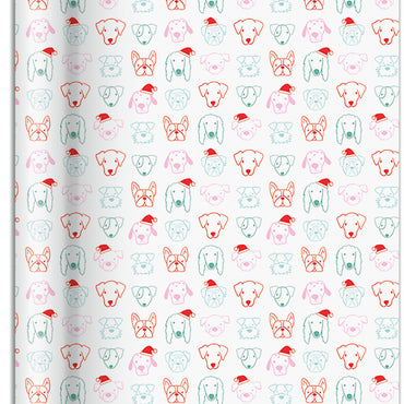 Woofy Cheer Jumbo Holiday Wrapping Paper Roll