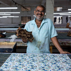 Indigo Block Printed Gift Bags