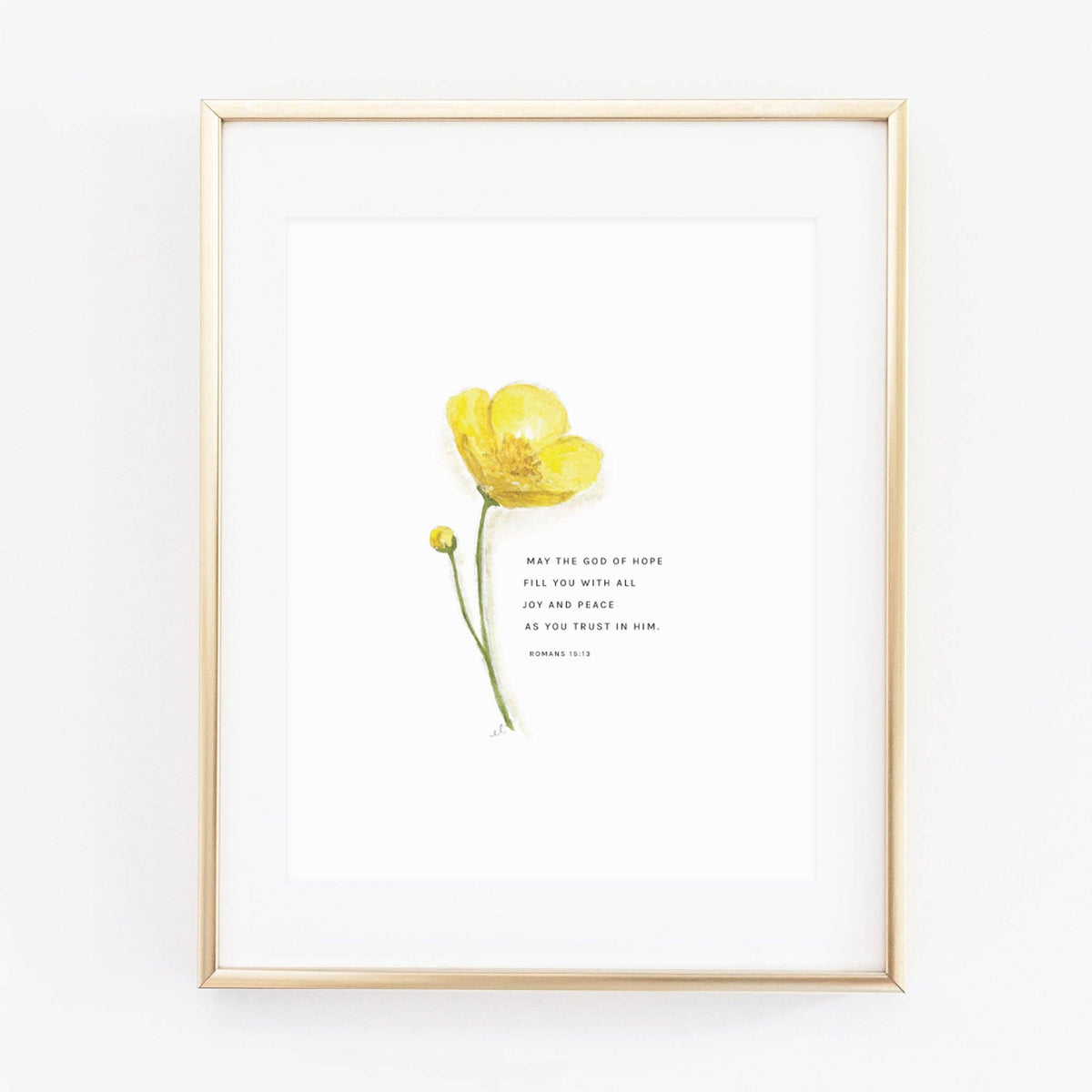 Buttercup Scripture Print