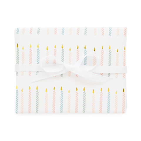 Birthday Candle Gift Wrap Sheets