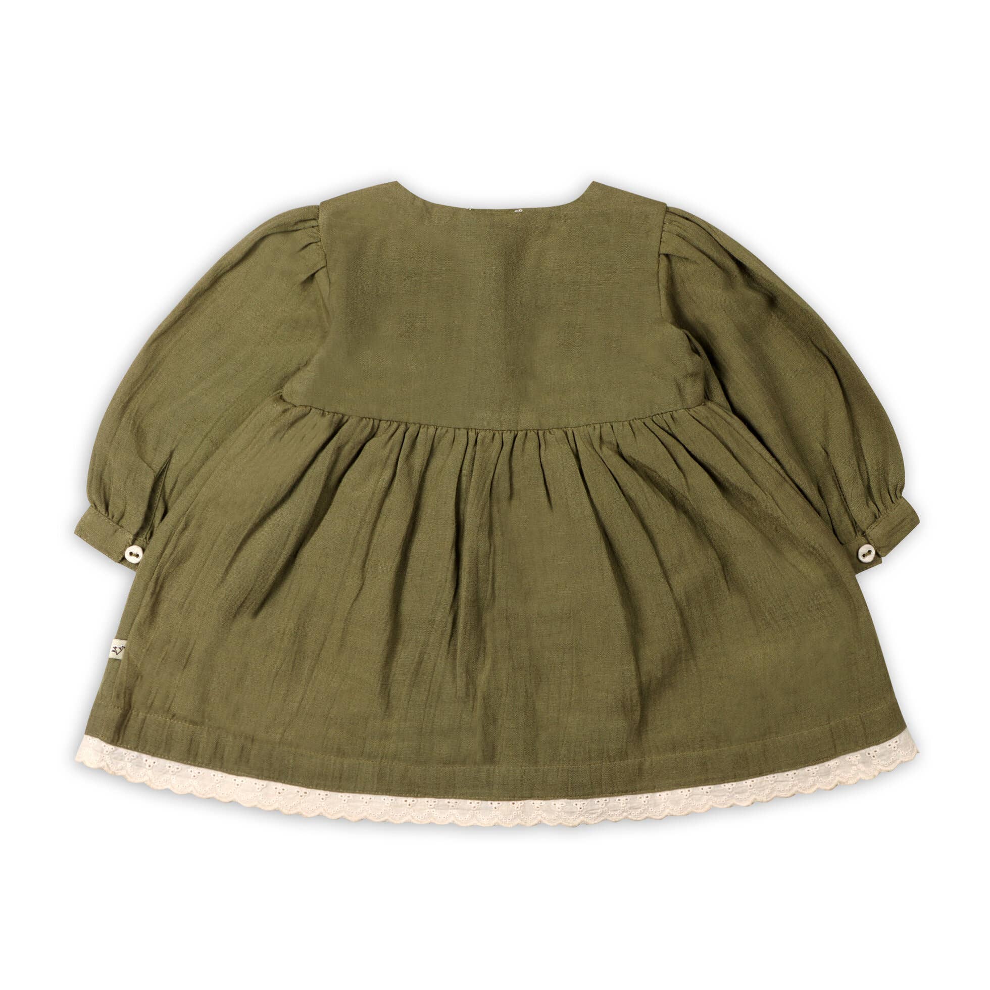 Hazel Embroidered Baby Dress & Bloomer Set