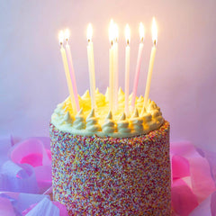 Rainbow Pastel Birthday Candles