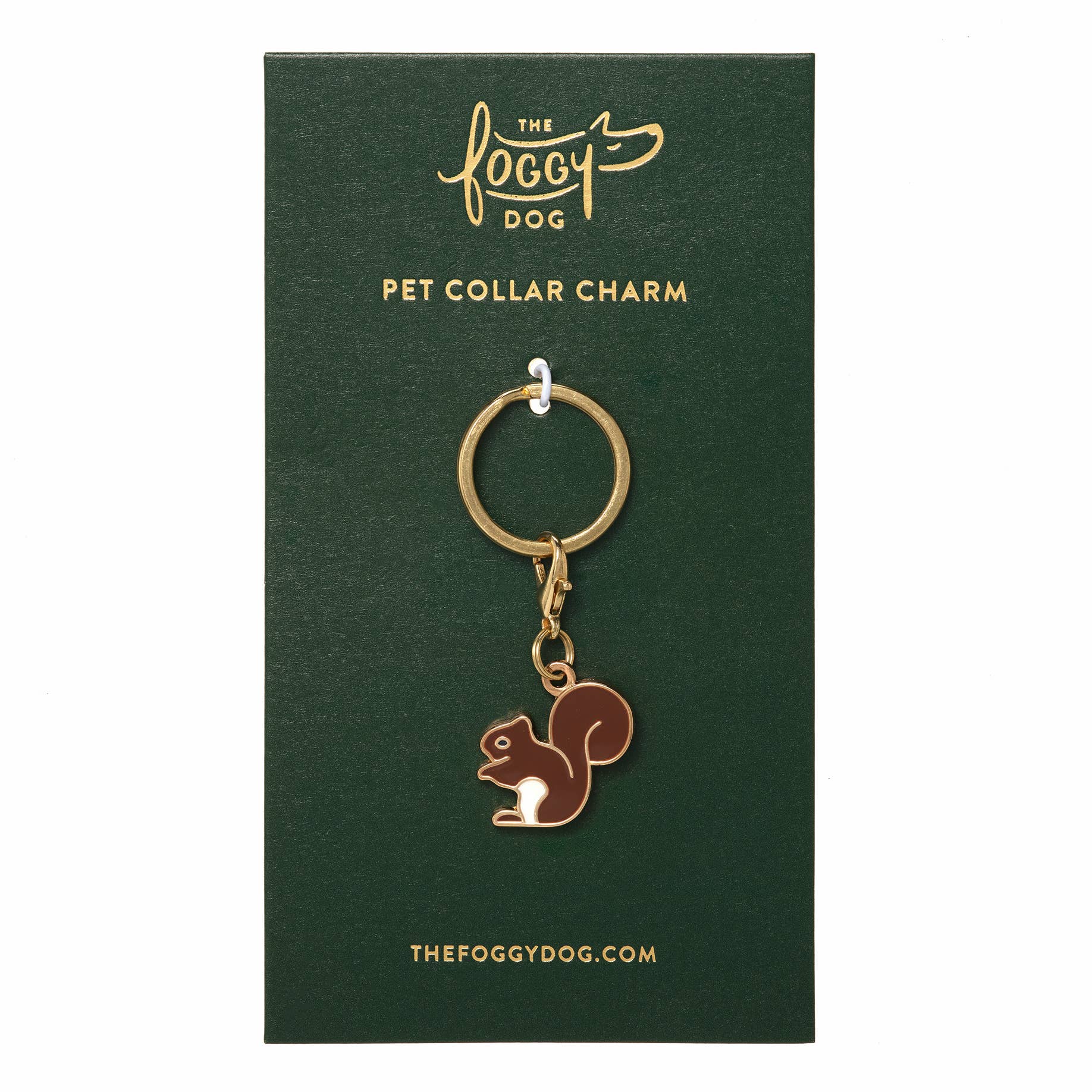 Squirrel Pet Collar Charm