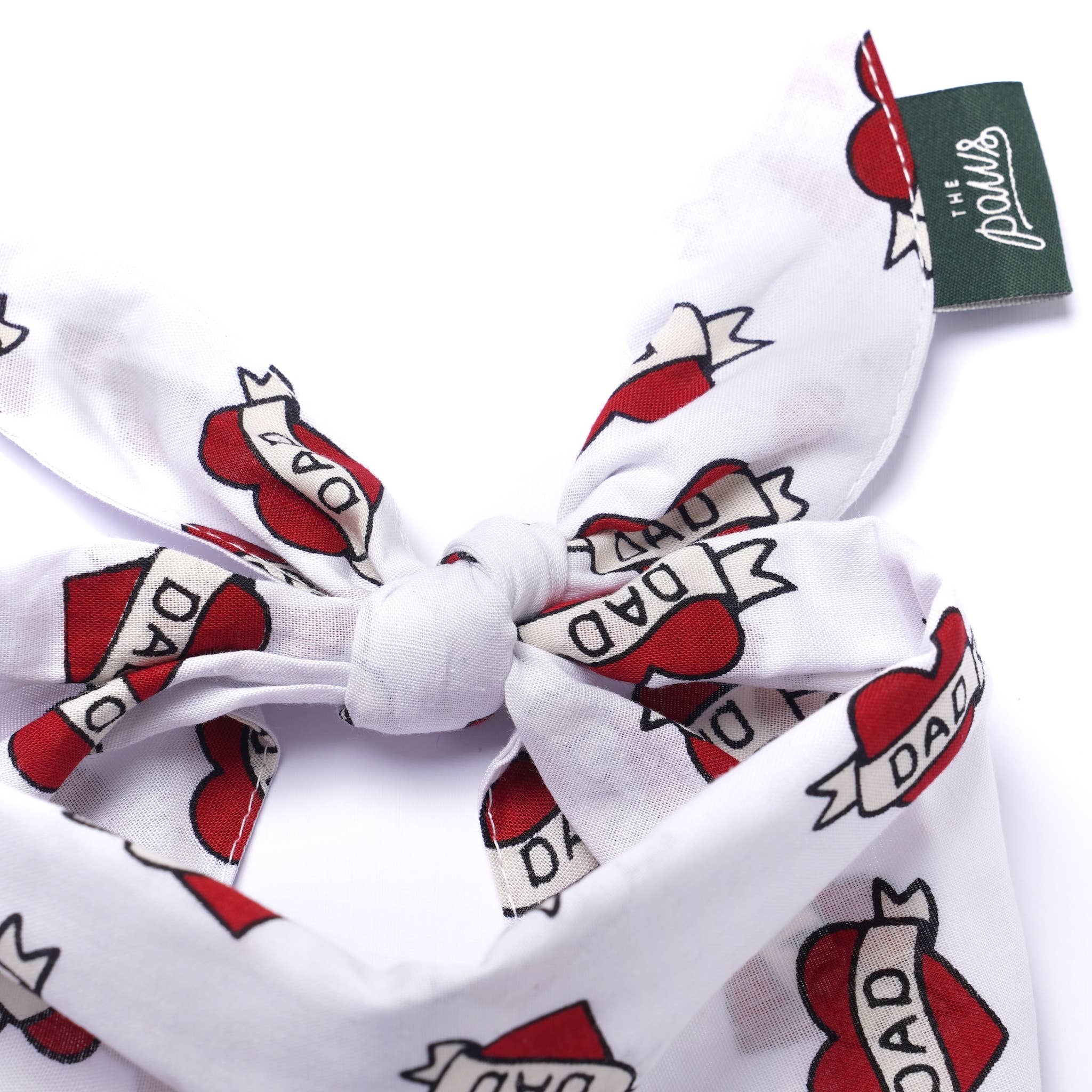 Love Dad Dog Bandana