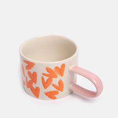 Red Magnet Hearts Mug