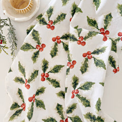 Holly Berry Tea Towel