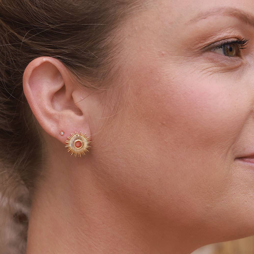 Sunburst Stud Earrings