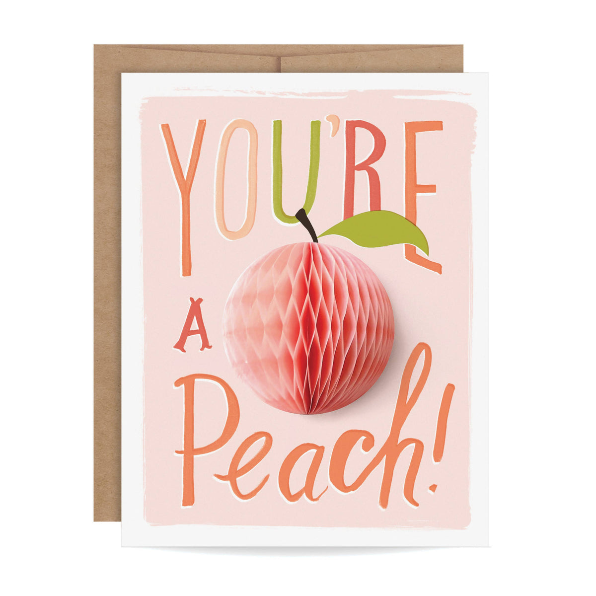 Peach Pop-Up Card