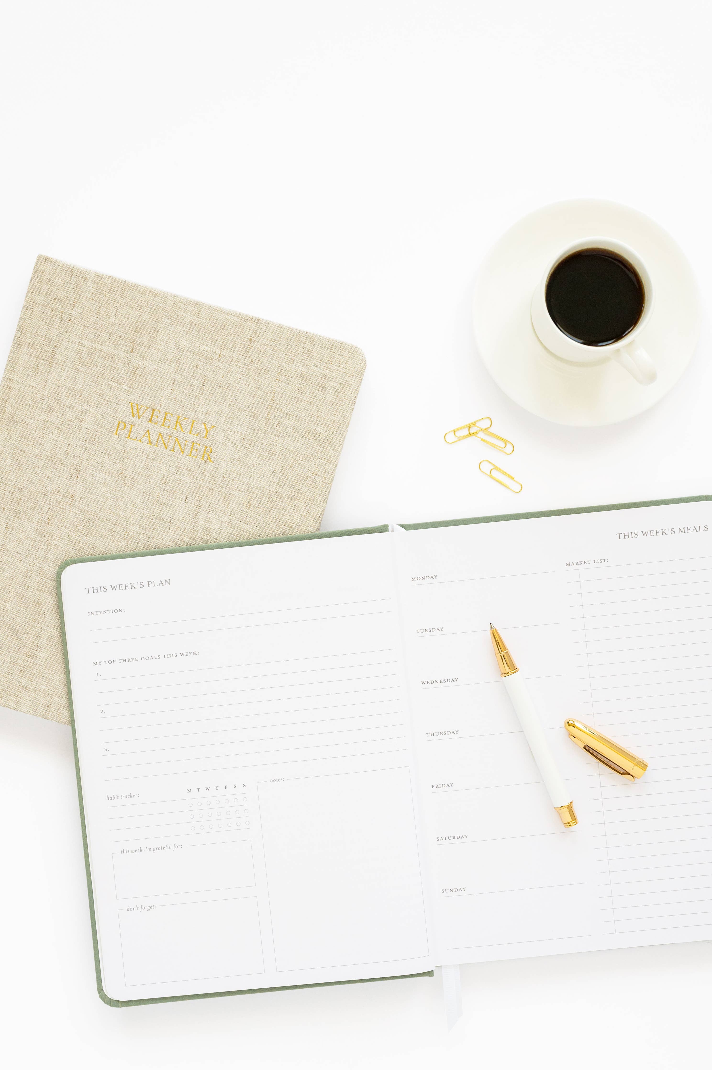 Chambray Undated Weekly Planner