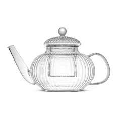 Fluted Glass Teapot with Tea Infuser