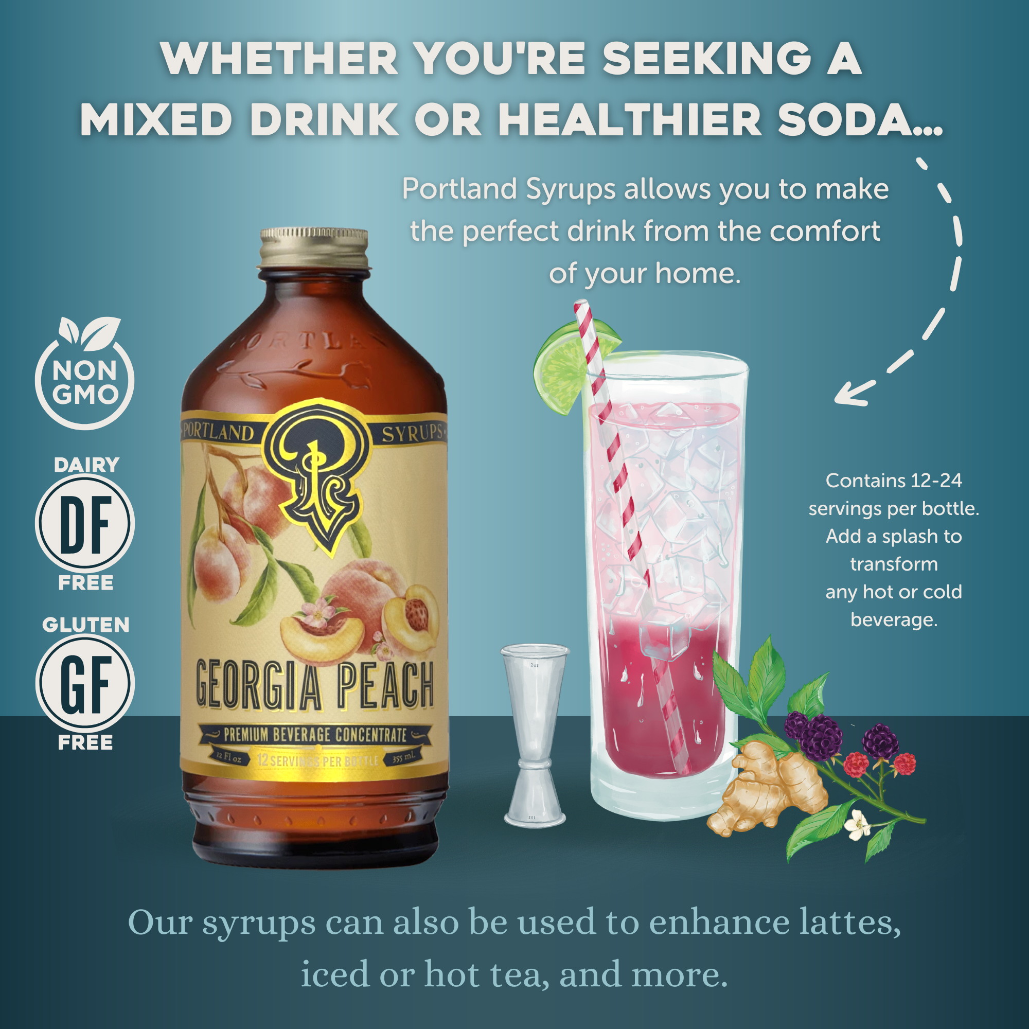 Georgia Peach Cocktail Syrup