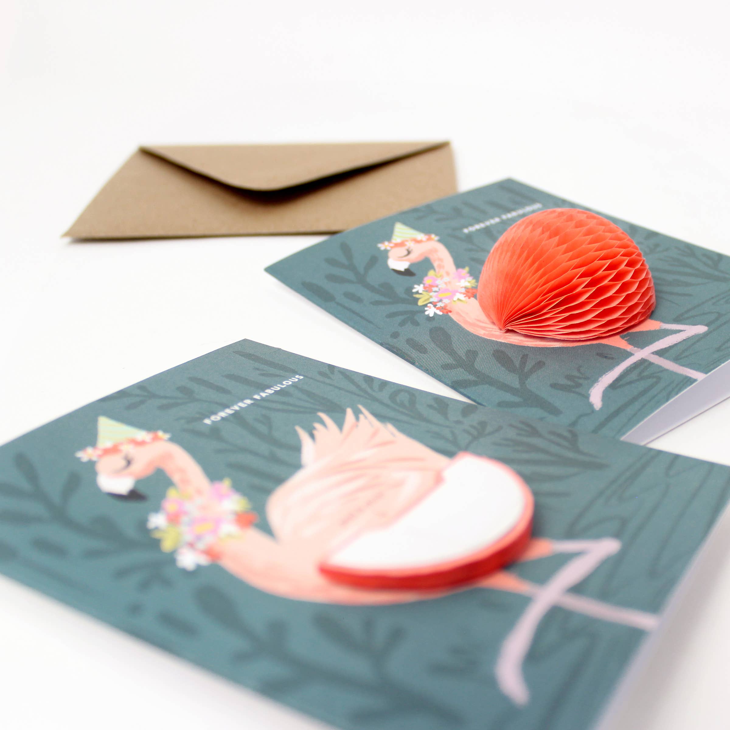 Flamingo Pop-Up Birthday Card