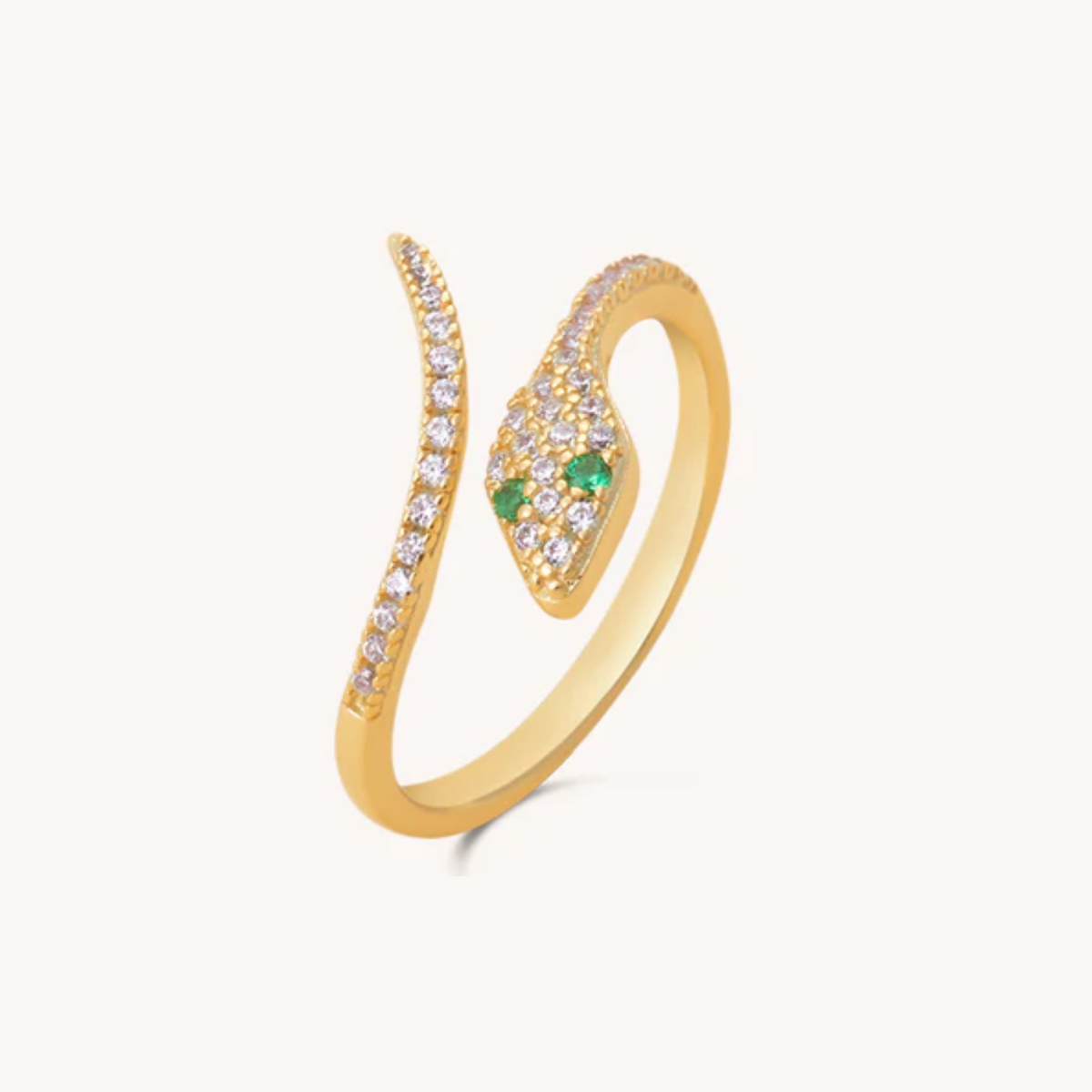 Snake Adjustable Gold Ring