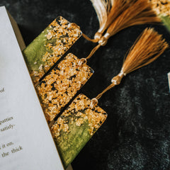 Olive Green & Gold Bookmark